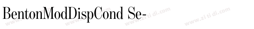 BentonModDispCond Se字体转换